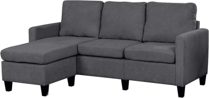Sofa Sectional Sofa Futon Sofa for Living Room Modern Sofa Couches and Sofas Corner Sofa Furniture Set Sofa Set (Grey)