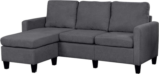 Sofa Sectional Sofa Futon Sofa for Living Room Modern Sofa Couches and Sofas Corner Sofa Furniture Set Sofa Set (Grey)